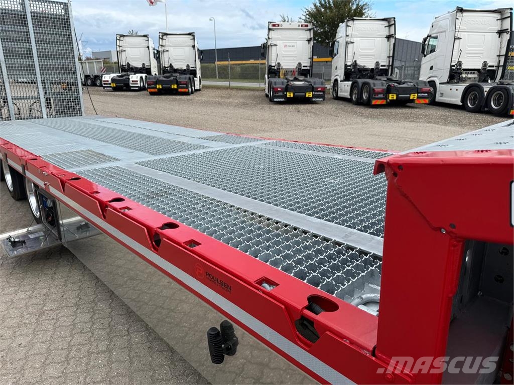Hangler 3-aks maskintrailer m. heldækkende rampe Diepladers