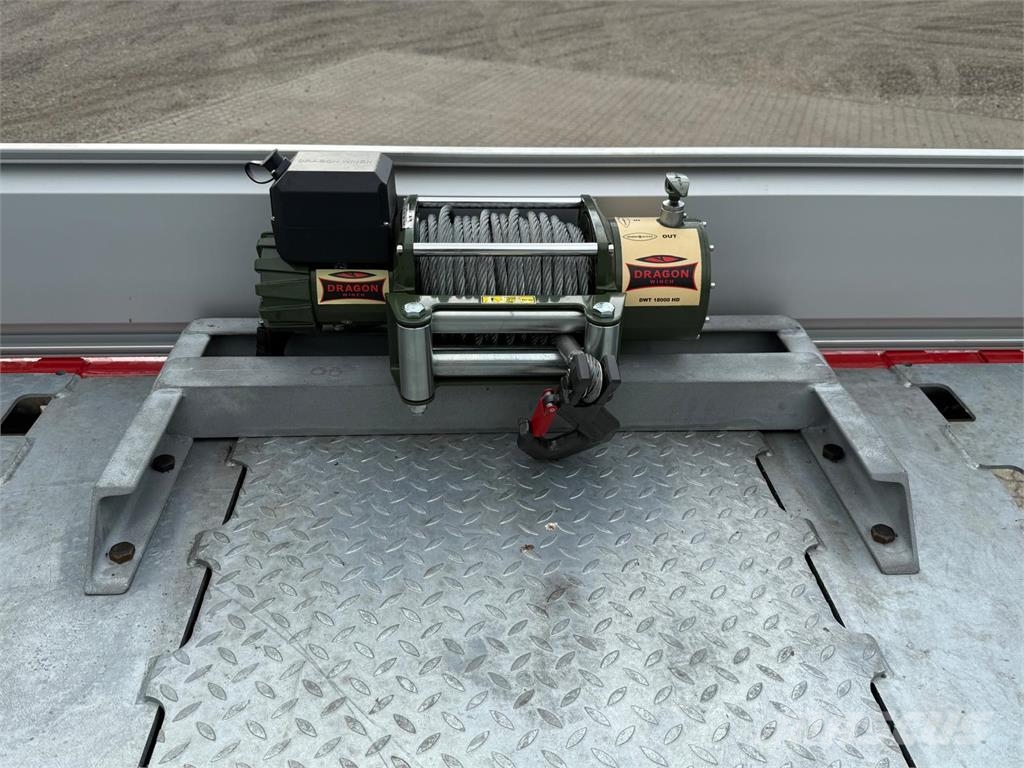 Hangler 3-aks maskintrailer m. heldækkende rampe Diepladers