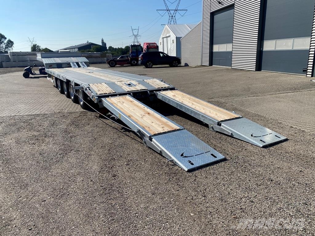 Hangler 4-aks 2-delt ramper Helgalvaniseret Low loader-semi-trailers