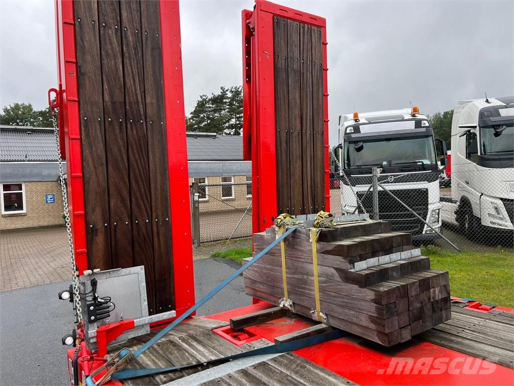 Kässbohrer 3-aks 13,6m maskintrailer m. udtræk Kitos puspriekabės