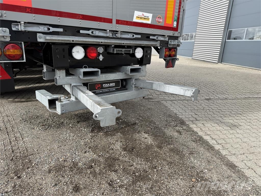 Kässbohrer 3-aks gardintrailer med truckbeslag Curtain sider semi-trailers