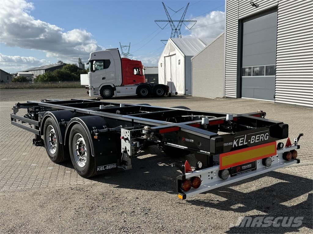 Kel-Berg 2-aks veksellads kærre Containerframe trailers
