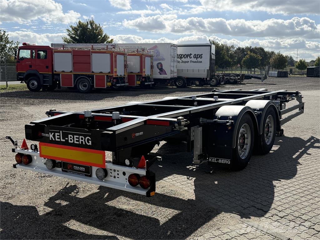 Kel-Berg 2-aks veksellads kærre Containerframe trailers