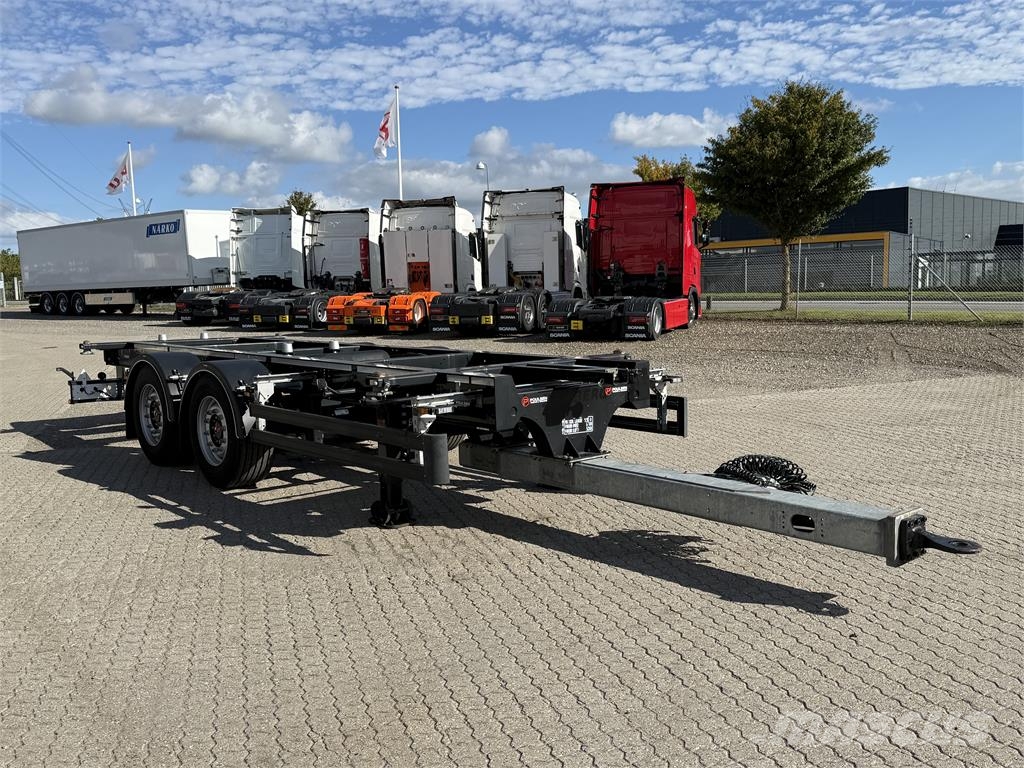 Kel-Berg 2-aks veksellads kærre Containerframe trailers