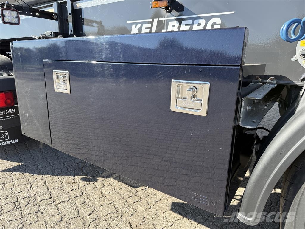Kel-Berg 3-aks 29m3 asfalt trailer med Cremao presenning Tipper semi-trailers