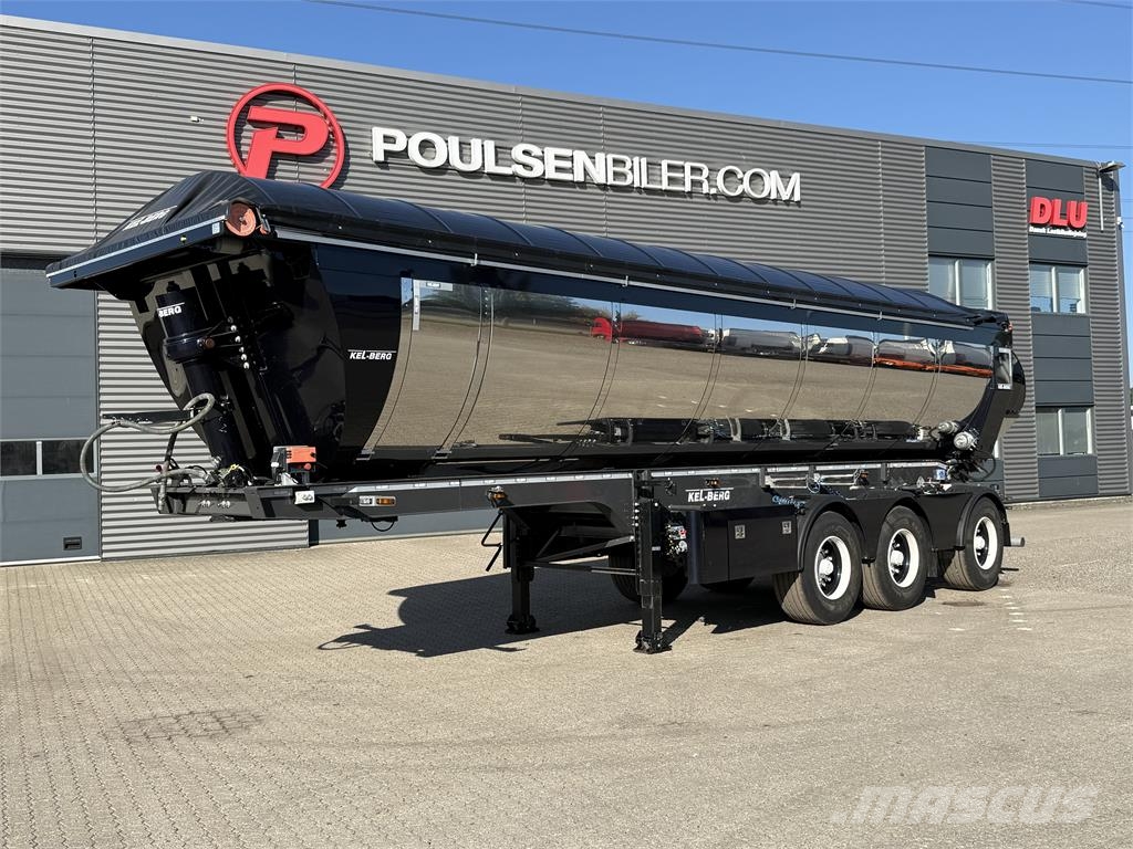 Kel-Berg 3-aks 29m3 asfalt trailer med Cremao presenning Tipper semi-trailers