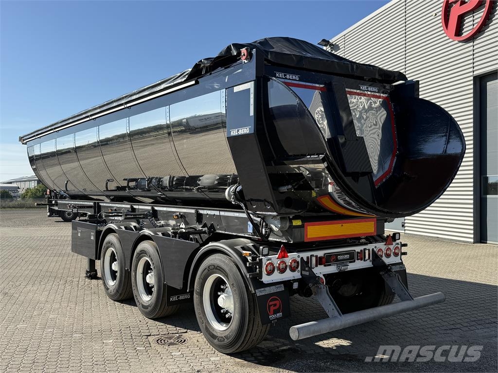 Kel-Berg 3-aks 29m3 asfalt trailer med Cremao presenning Tipper semi-trailers