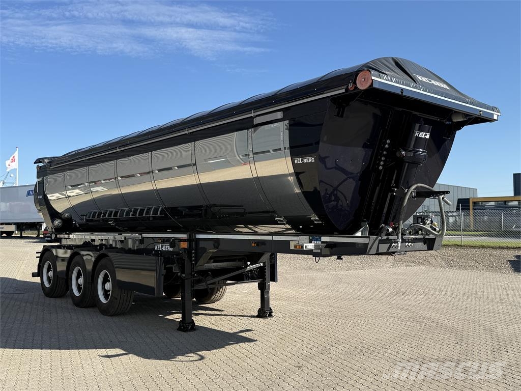 Kel-Berg 3-aks 29m3 asfalt trailer med Cremao presenning Tipper semi-trailers