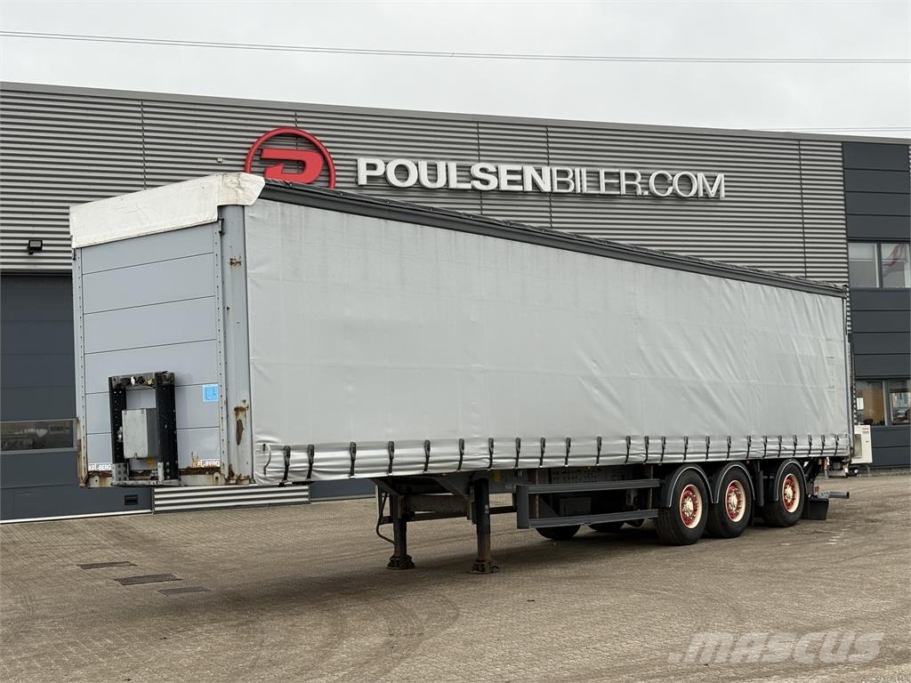 Kel-Berg 3-aks gardintrailer med truckbeslag og lift Curtainsiderauflieger