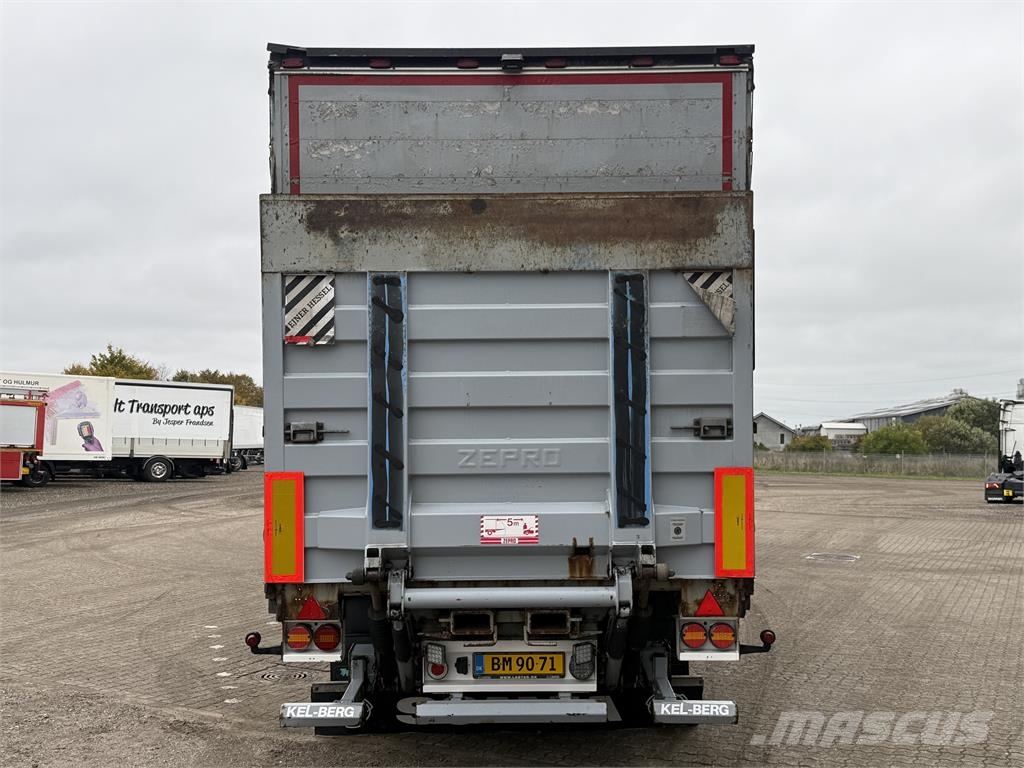 Kel-Berg 3-aks gardintrailer med truckbeslag og lift Curtainsiderauflieger