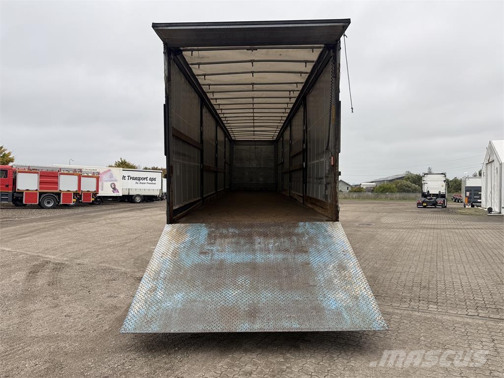 Kel-Berg 3-aks gardintrailer med truckbeslag og lift Curtainsiderauflieger