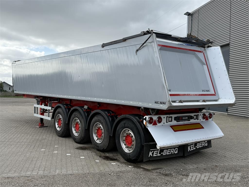 Kel-Berg 4-aks 36m3 tiptrailer med EcoTop Kippladerauflieger