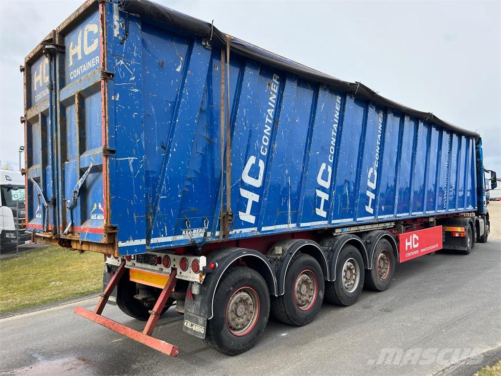Kel-Berg 72m3 Hardox tip trailer Semi-reboques basculantes