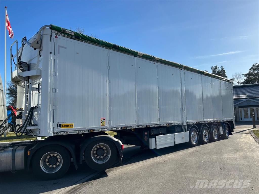 Legras 4-aks 91m3 med sideåbning. أنصاف المقطورات ذات سطح متحرك