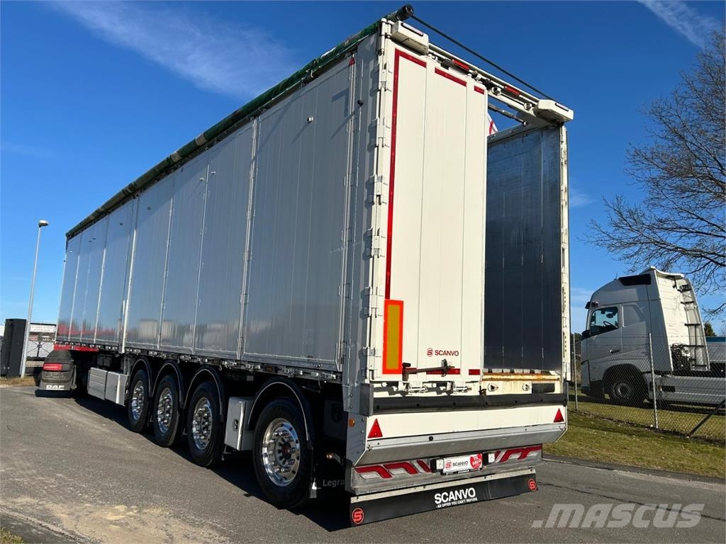 Legras 4-aks 91m3 med sideåbning. أنصاف المقطورات ذات سطح متحرك