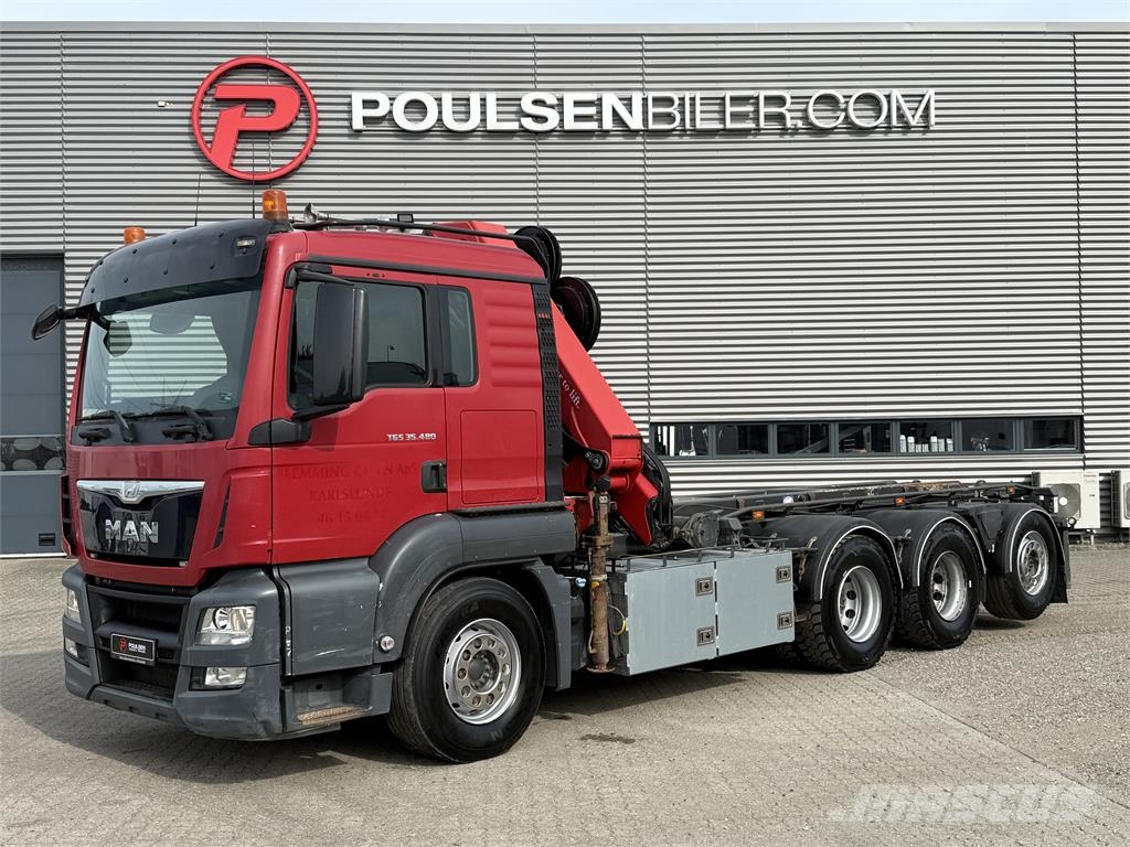 MAN TGS 35-480 m. HMF 2620-K5 kran Kabelløft lastebiler