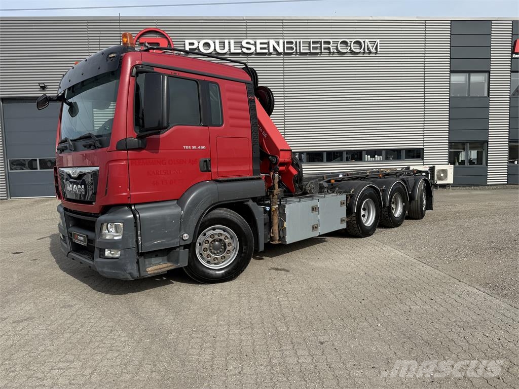 MAN TGS 35-480 m. HMF 2620-K5 kran Kabelløft lastebiler