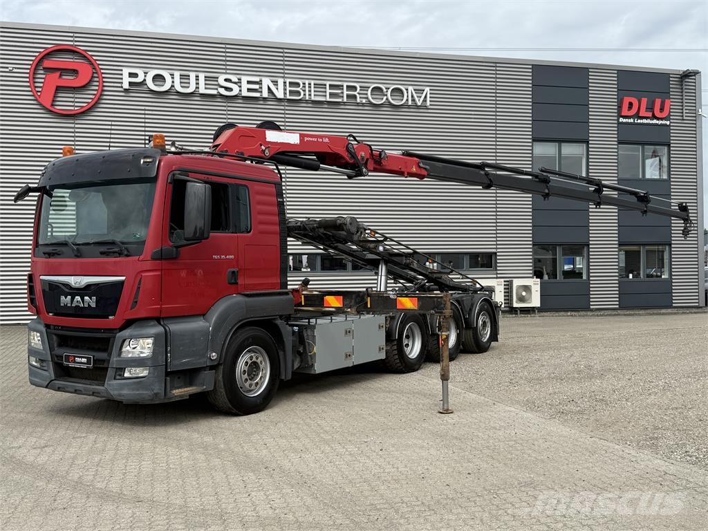 MAN TGS 35-480 m. HMF 2620-K5 kran Kabelløft lastebiler