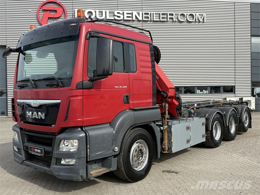 MAN TGS 35-480 m. HMF 2620-K5 kran Kabelløft lastebiler
