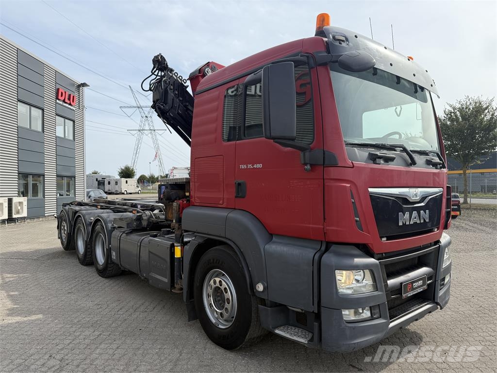 MAN TGS 35-480 m. HMF 2620-K5 kran Kabelløft lastebiler