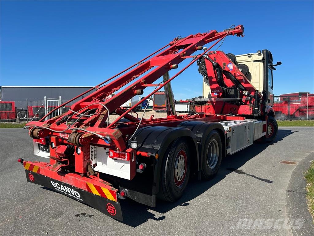 Mercedes-Benz Actros 2545 m. HMF 1420K4 kran Multifunkciós teherautók