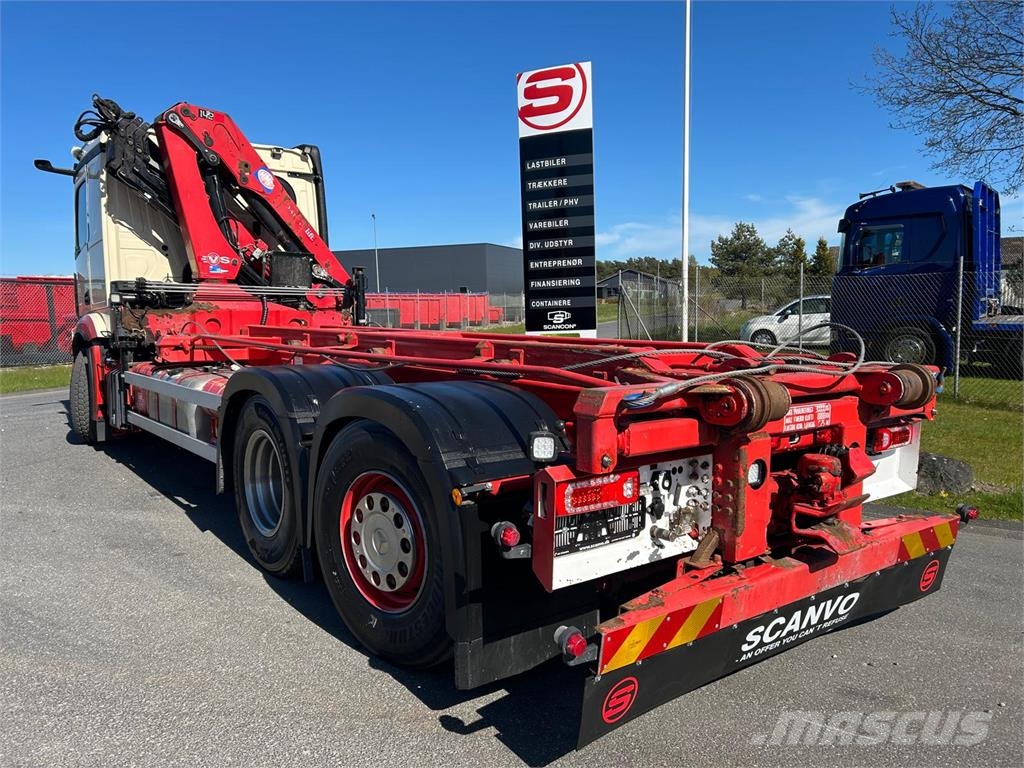 Mercedes-Benz Actros 2545 m. HMF 1420K4 kran Multifunkciós teherautók
