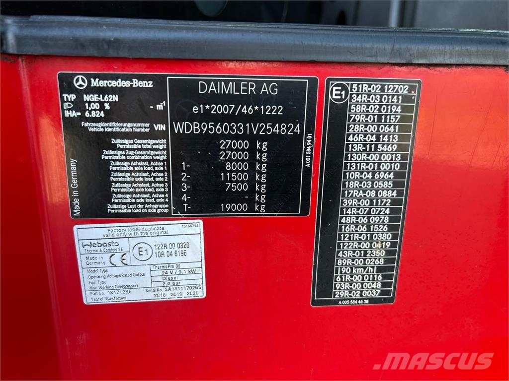 Mercedes-Benz Econic 2630L 4 kammeret NTM Sopbilar