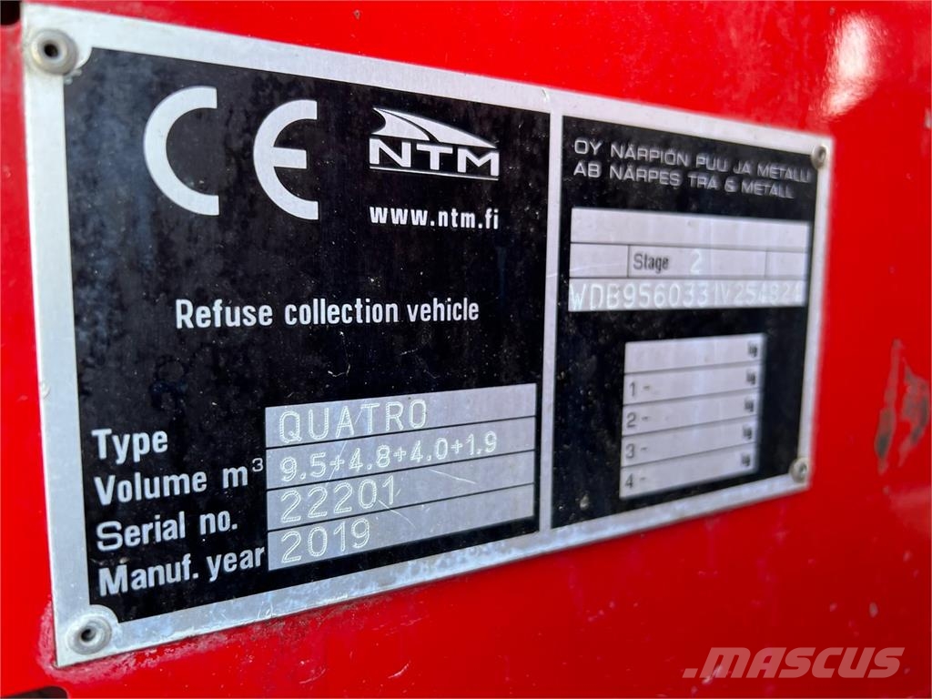 Mercedes-Benz Econic 2630L 4 kammeret NTM Sopbilar