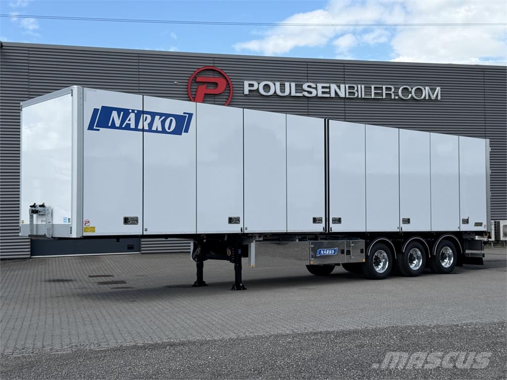Närko 3-aks bokstrailer ADR EXII dobbeltstock Box body semi-trailers