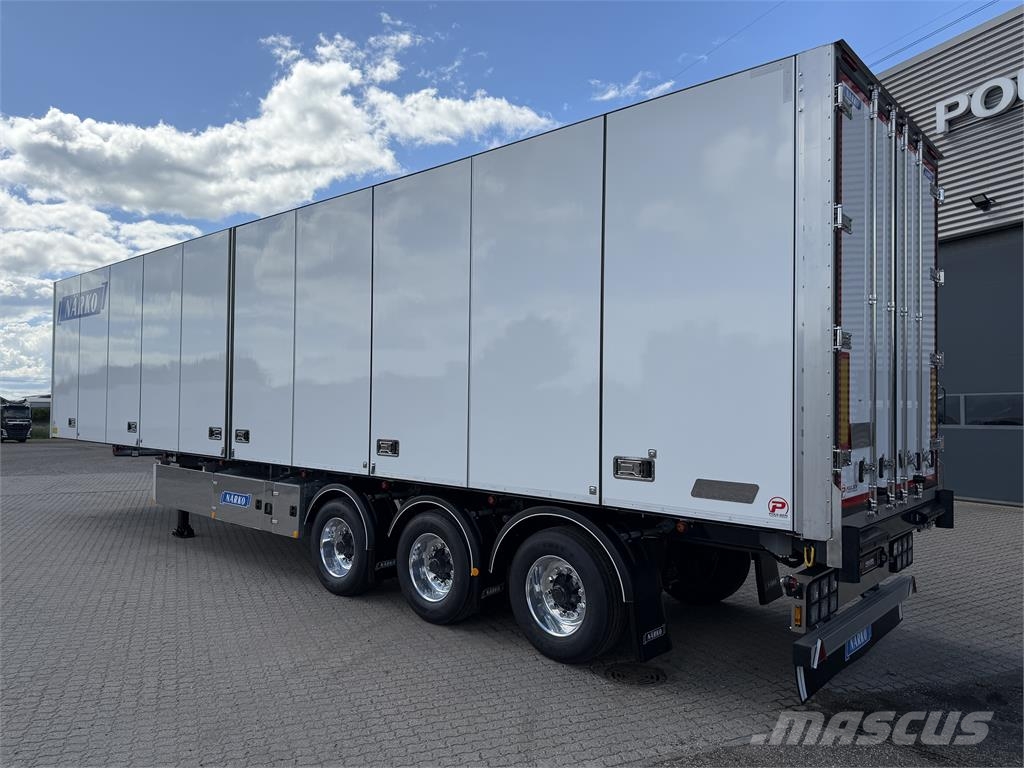 Närko 3-aks bokstrailer ADR EXII dobbeltstock Box body semi-trailers