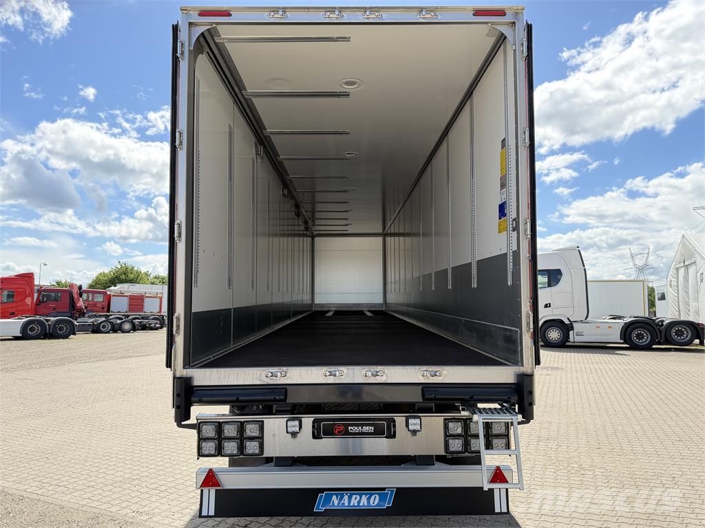 Närko 3-aks bokstrailer ADR EXII dobbeltstock Box body semi-trailers