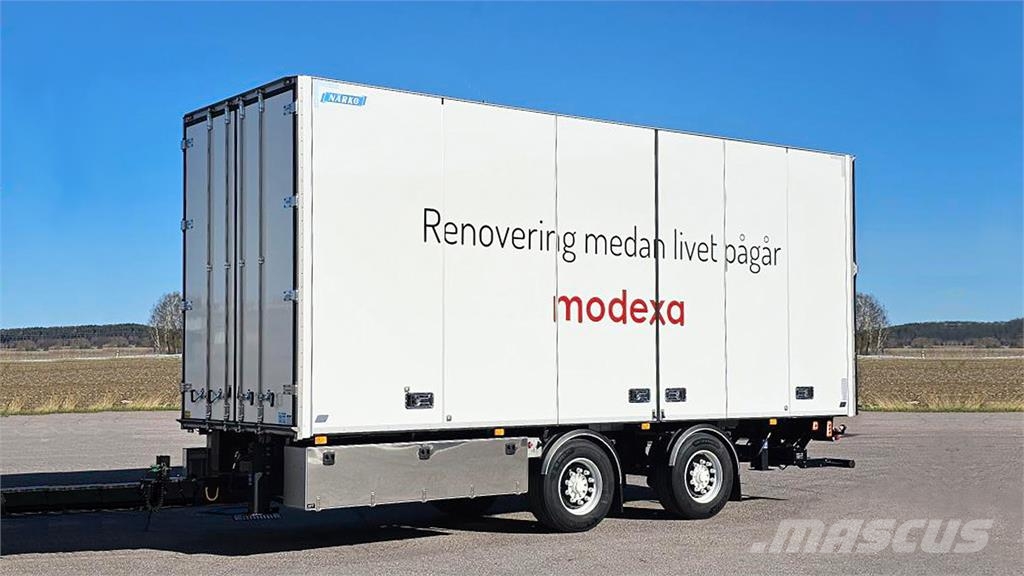 Närko Boksopbygning med sideåbning Gesloten opbouw trailers