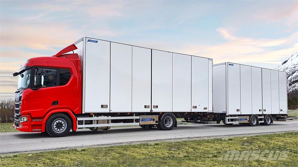 Närko Boksopbygning med sideåbning Gesloten opbouw trailers
