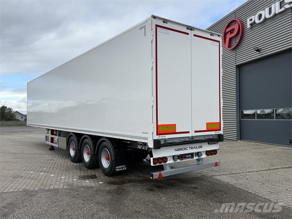 Nordic Trailer 3-aks 33-pll bokstrailer med Double-Stock نصف مقطورات ذات هيكل صندوقي