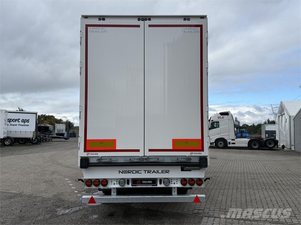 Nordic Trailer 3-aks 33-pll bokstrailer med Double-Stock نصف مقطورات ذات هيكل صندوقي