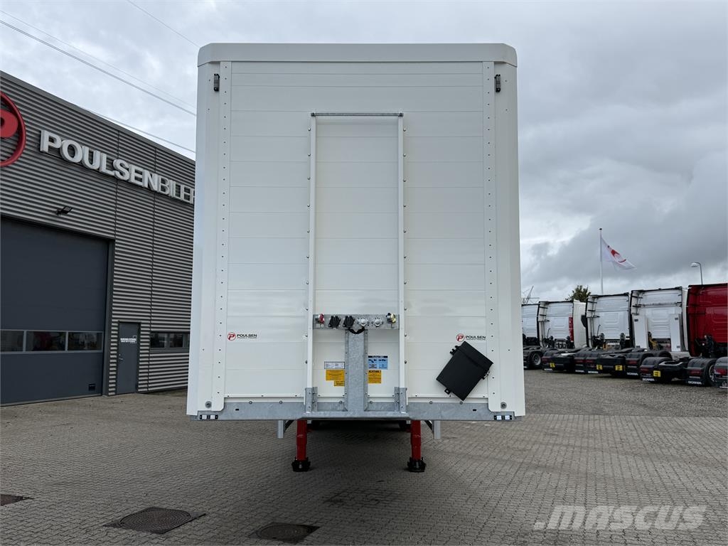 Nordic Trailer 3-aks 33-pll bokstrailer med Double-Stock نصف مقطورات ذات هيكل صندوقي