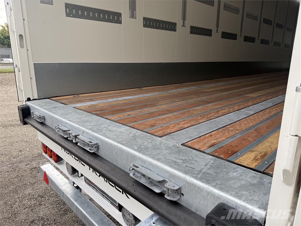 Nordic Trailer 3-aks 33-pll bokstrailer med Double-Stock نصف مقطورات ذات هيكل صندوقي