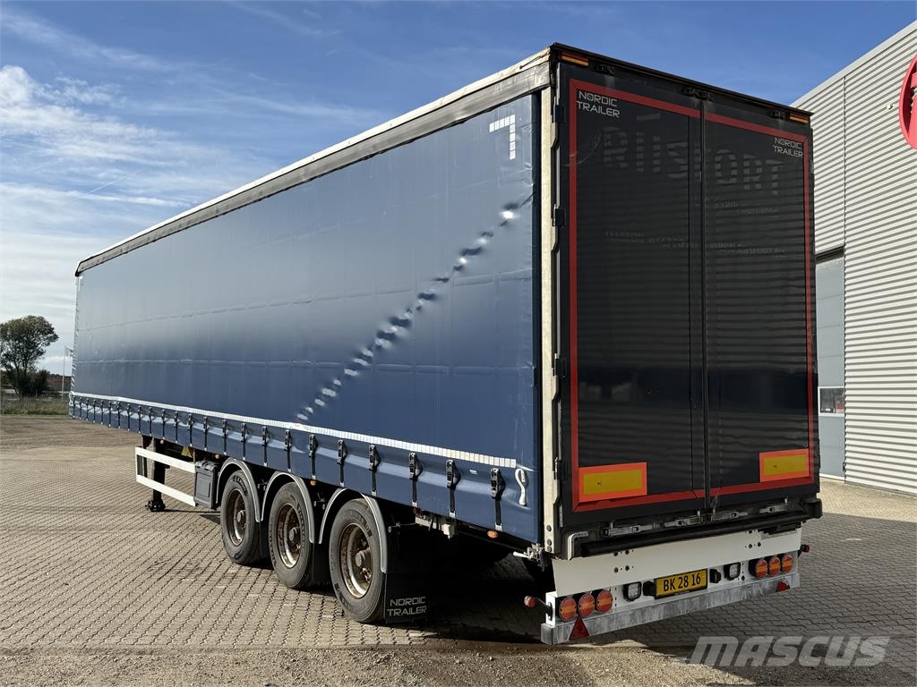 Nordic Trailer 3-aks gardintrailer med Anti-Ice tag Curtainsiderauflieger