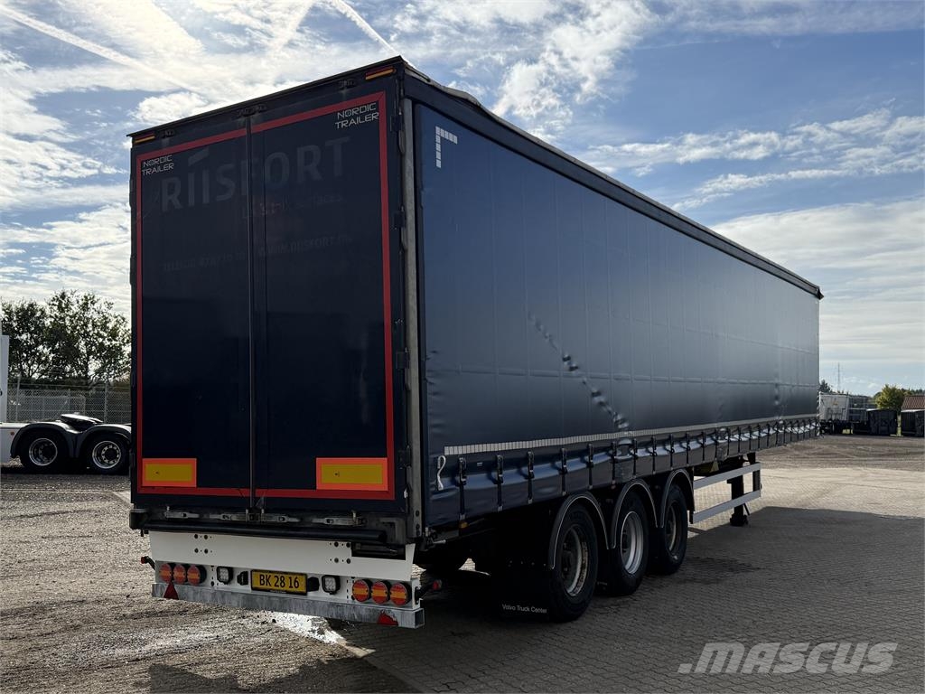 Nordic Trailer 3-aks gardintrailer med Anti-Ice tag Curtainsiderauflieger