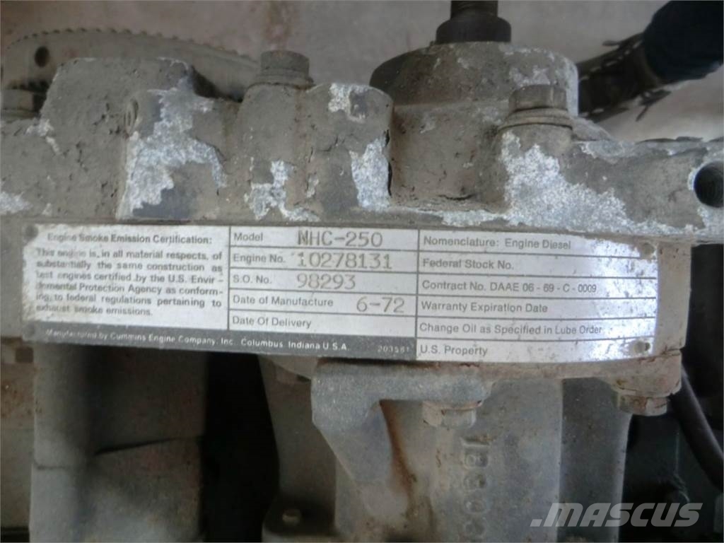 Cummins NHG-250 Engines