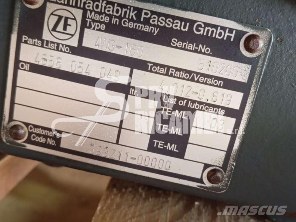 ZF 4 WG 160 Przekładnie i skrzynie biegów