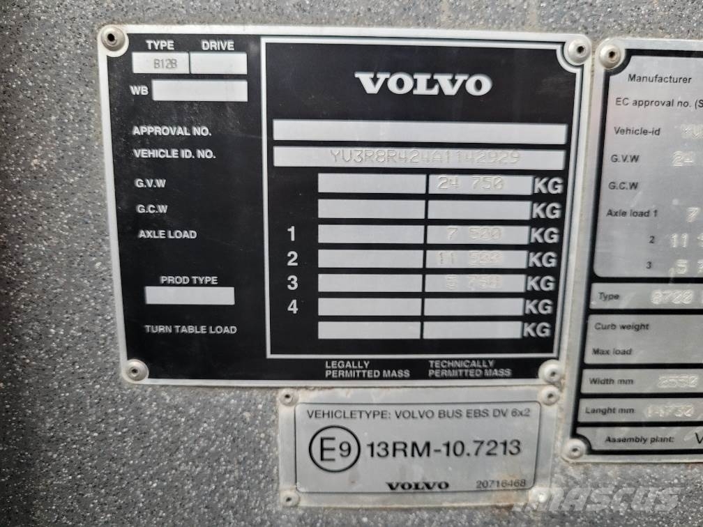 Volvo B12BLE 8700 CLIMA; RAMP; 58 seats; 14,7m; EURO 5 Međugradski autobusi