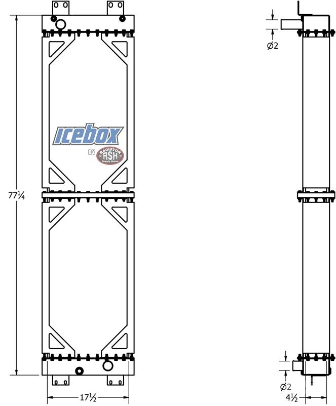 Atlas Copco RD10, DML, Drill Rig Radiator # 890966 مشعات