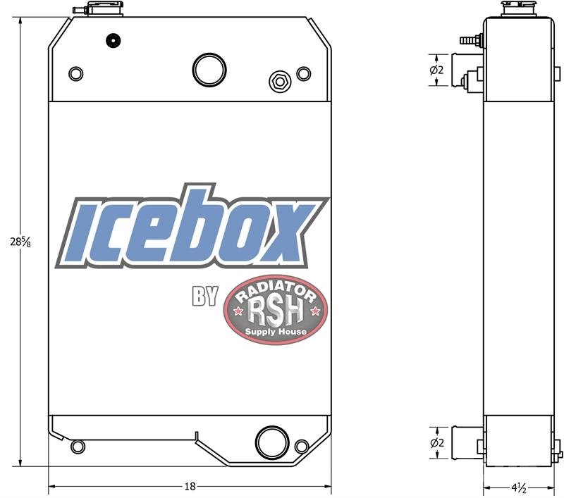 Bandit 1390 Chipper Radiator # 950175 مشعات