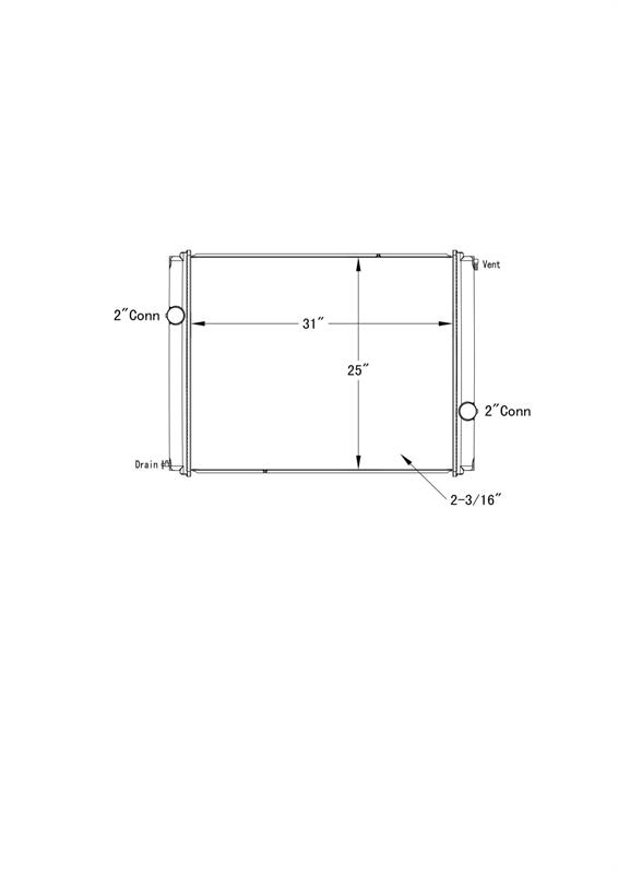 Blue Bird Bus Radiator # 603076 Radiadores