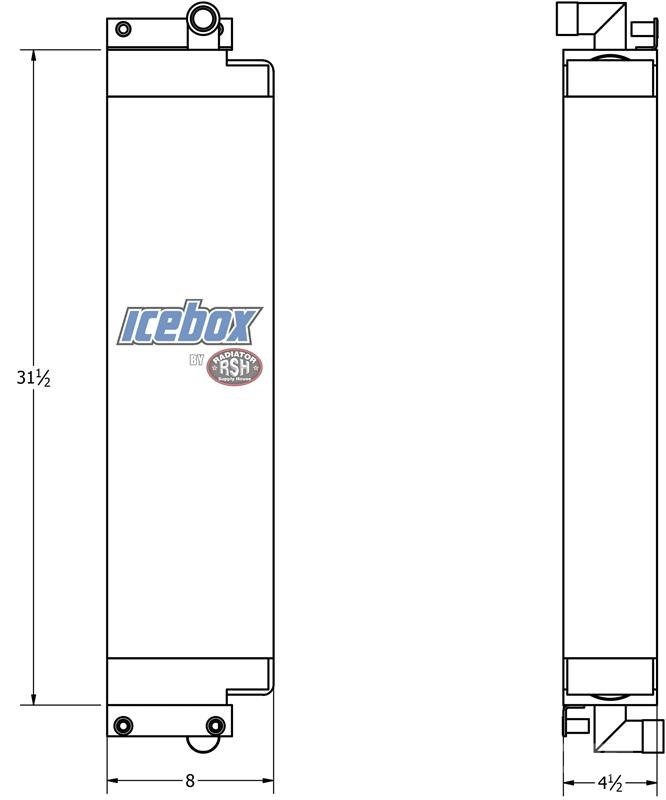 CASE 1155E Oil Cooler # 845177 Radiadores