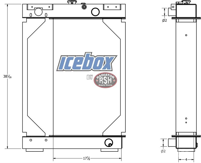 CASE 1155E Radiator # 845066 Radiadores