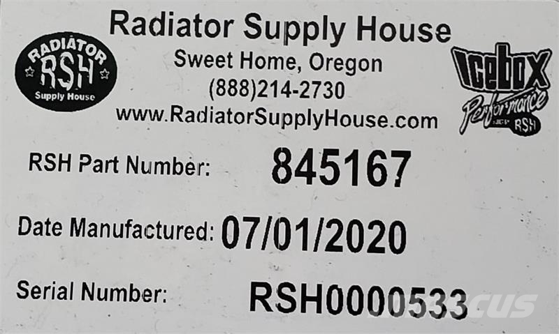 CASE 1460 Oil Cooler # 845167 Radiadores