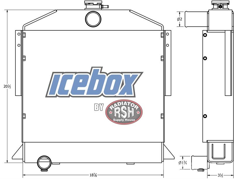 CASE 350 Loader Radiator # 845127 Radiadores