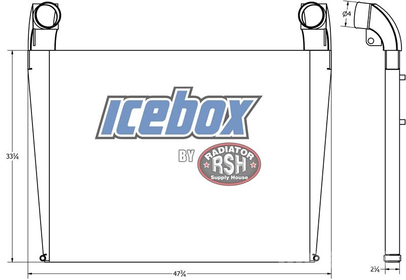 CASE 530, 535, 480, 485, STX480, Charge Air Cooler # 84 Radiadores